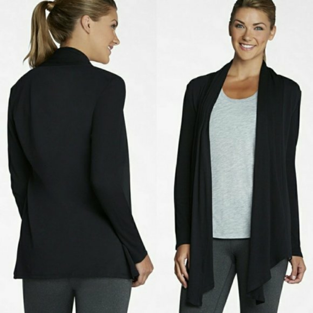 Fabletics Astoria Cardigan Sweater in Black XS